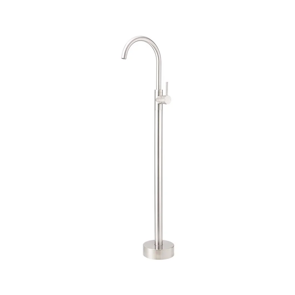 Mixx Tapware Matcha Floor Mounted Bath Filler - Brushed Nickel - 11FBR001B