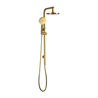 Mixx Tapware Matcha Twin Shower - Brushed Brass - 11RSL02RL
