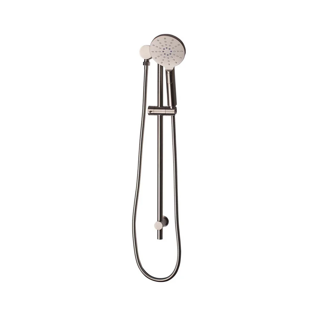 Mixx Tapware Matcha Rail Shower - Brushed Nickel - 11RHS03BL