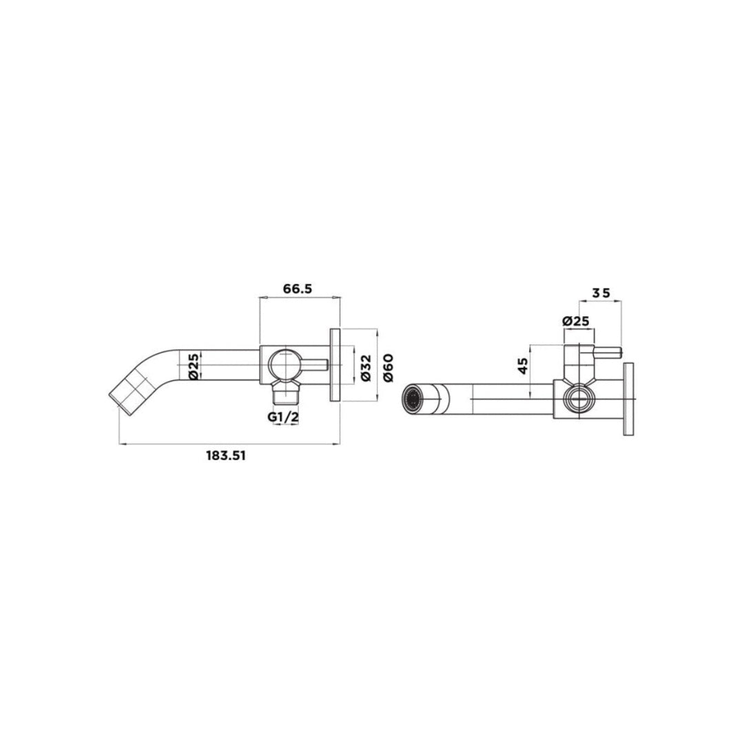 Mixx Tapware Universal Diverter Spout - Chrome - 1BS780C