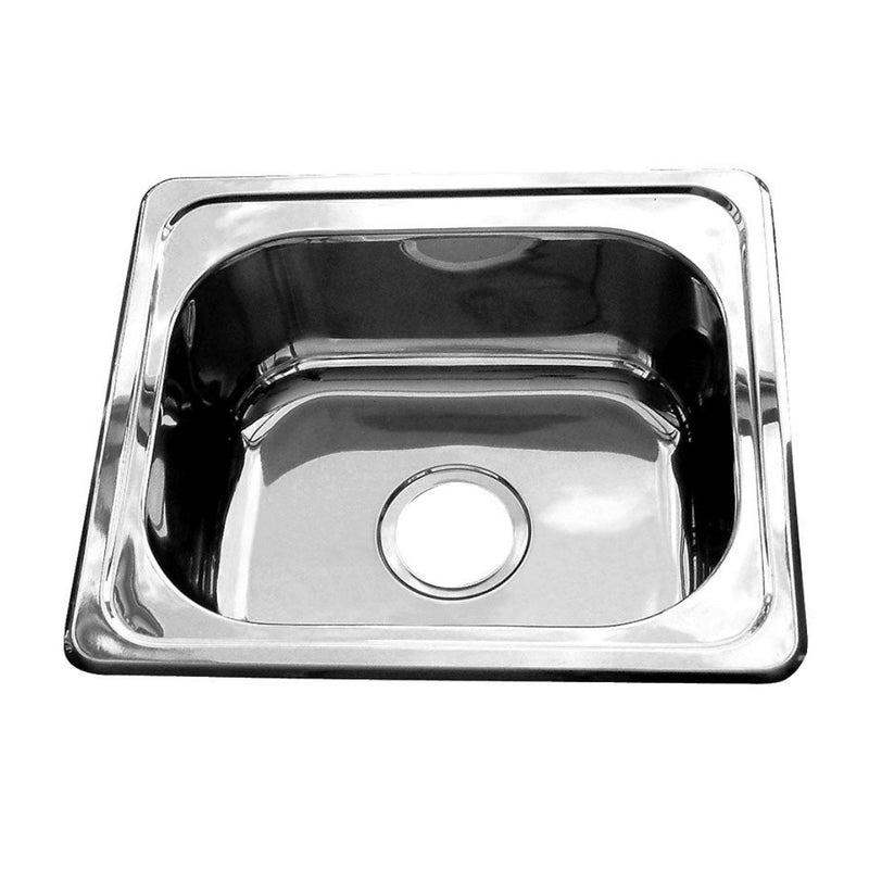 Multipurpose Rectangular Sink with Tap Landing including Basket Waste (No Tap Hole)