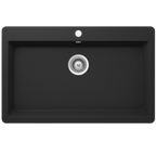 Abey SCHOCK Signus Large Topmount Single Bowl Sink 1TH - Magma - N-100XLB