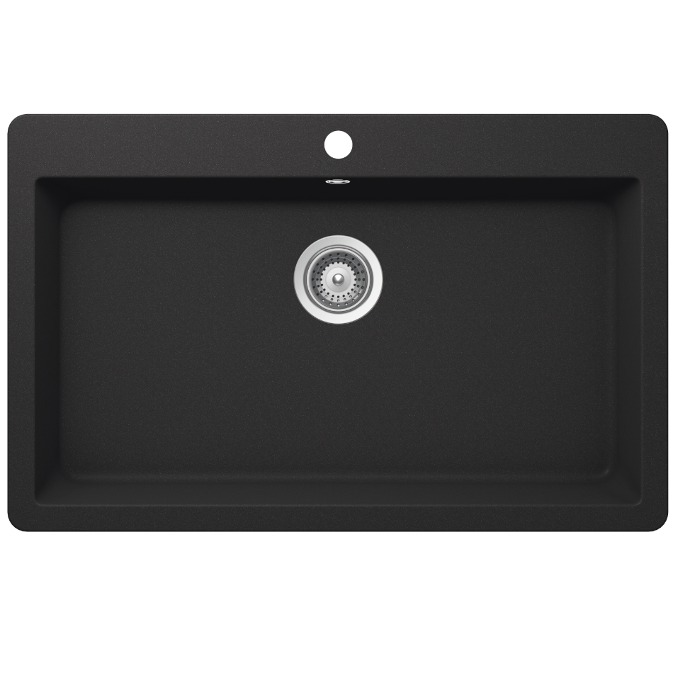 Abey SCHOCK Signus Large Topmount Single Bowl Sink 1TH - Magma - N-100XLB