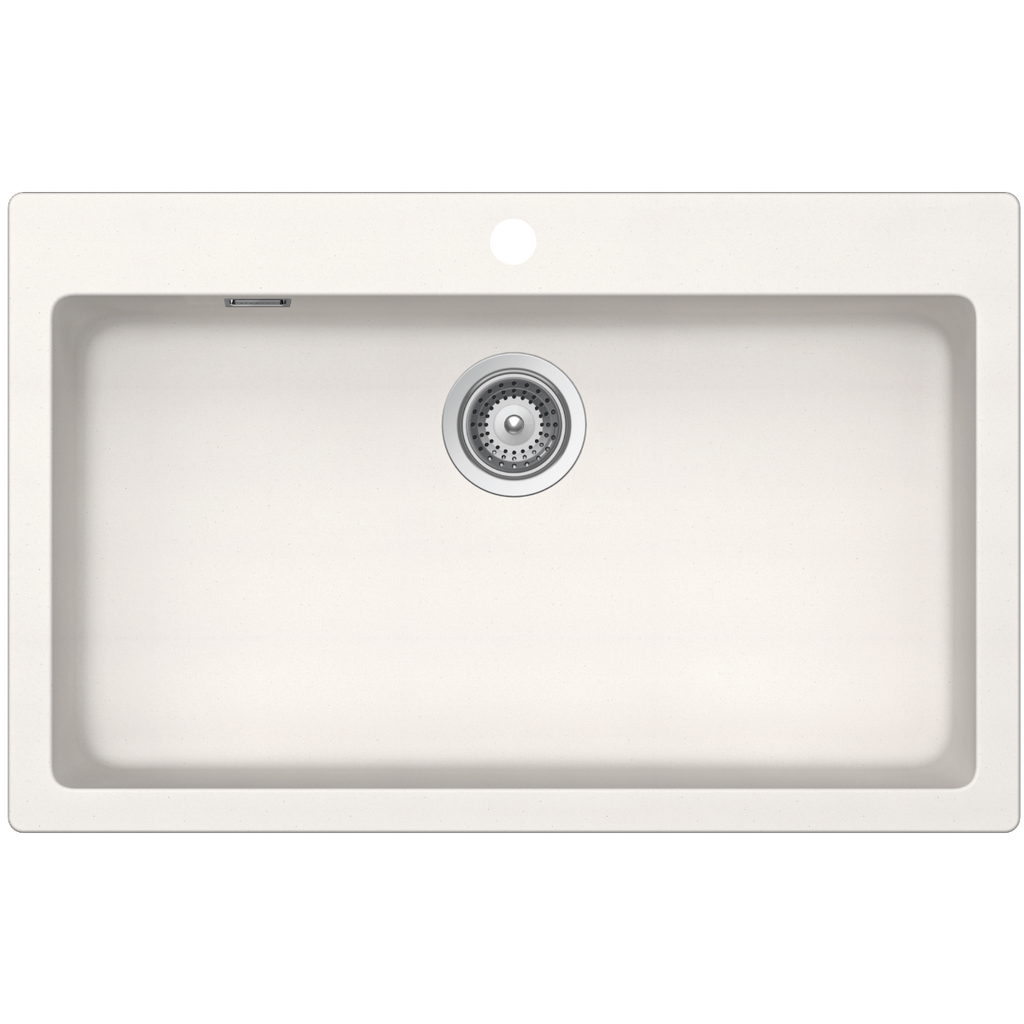 Abey SCHOCK Signus Large Topmount Single Bowl Sink 1TH - Polaris - N-100XLW