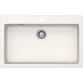 Abey SCHOCK Signus Large Topmount Single Bowl Sink 1TH - Polaris - N-100XLW