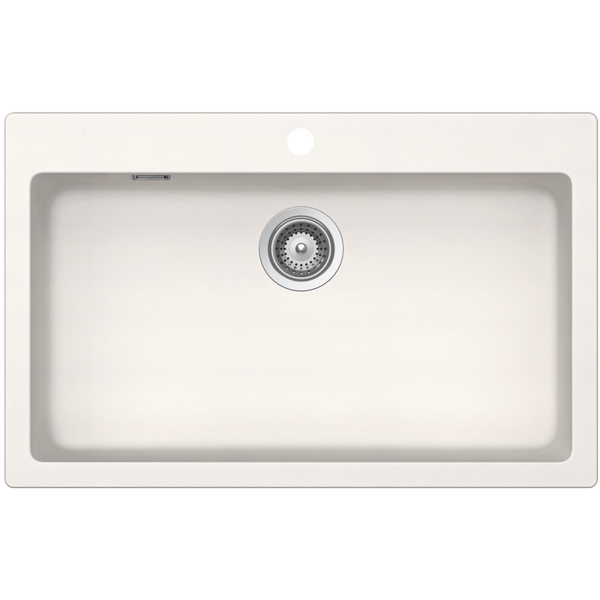 Abey SCHOCK Signus Large Topmount Single Bowl Sink 1TH - Polaris