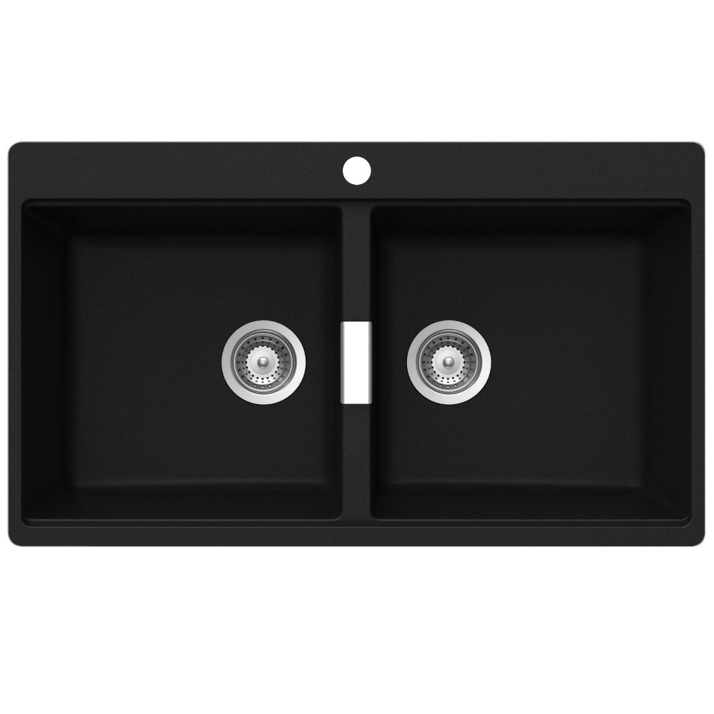 Abey SCHOCK Horizont Topmount Double Bowl Sink 1TH - Magma - N200B