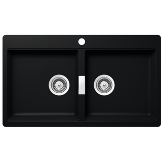 Abey SCHOCK Horizont Topmount Double Bowl Sink 1TH - Puro - N200P