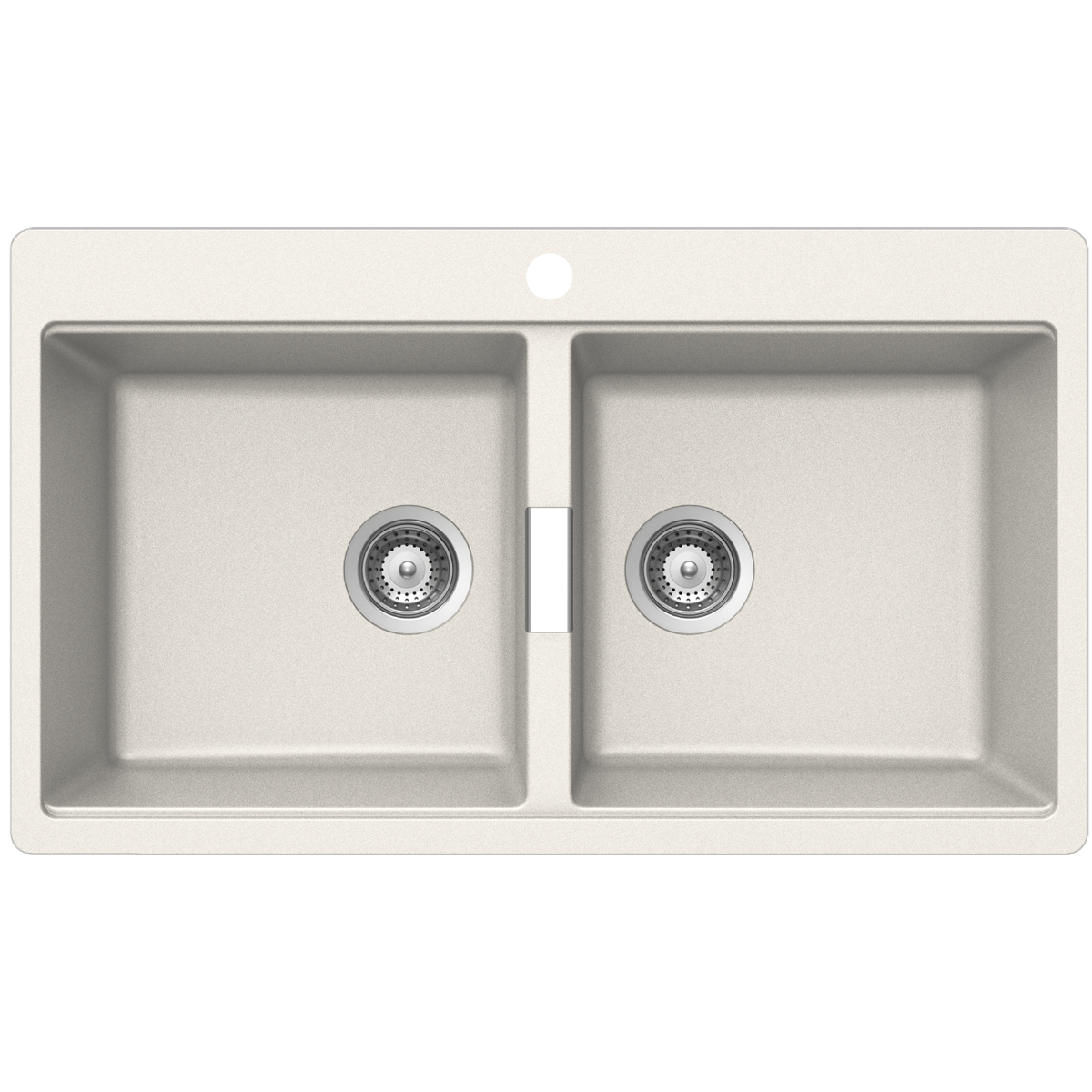 Abey SCHOCK Horizont Topmount Double Bowl Sink 1TH - Polaris - N200W