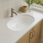Turner Hastings Narva 57 x 39 Undercounter Pill Basin - Gloss White - NA571UPB-GW