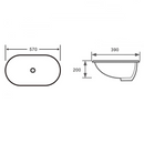 Turner Hastings Narva 57 x 39 Undercounter Pill Basin - Matte White