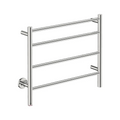 Bathroom Butler Natural 4 Bar 650 Heated Towel Rail with PTSelect Swtich - Stainless Steel - NAT04231-PTS-POLS