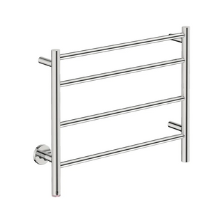 Bathroom Butler Natural 4 Bar 650 Heated Towel Rail with PTSelect Swtich - Stainless Steel - NAT04231-PTS-POLS