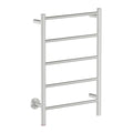 Bathroom Butler STR Natural 5 Bar 500mm Heated Towel Rail w/PTSelect Switch - Brushed Stainless Steel - NAT05221-PTS-BRSH