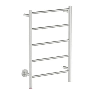 Bathroom Butler STR Natural 5 Bar 500mm Heated Towel Rail w/PTSelect Switch - Brushed Stainless Steel - NAT05221-PTS-BRSH