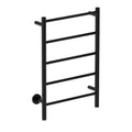 Bathroom Butler STR Natural 5 Bar 500mm Heated Towel Rail w/PTSelect Switch - Matte Black - NAT05221-PTS-MBLK