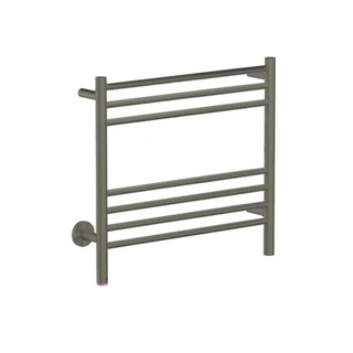 Bathroom Butler Natural 7 Bar 650mm Straight Heated Towel Rail with PTSelect Switch - Brushed Graphite - NAT07231-PTS-BGPH