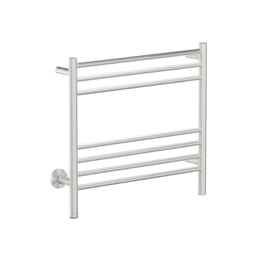 Bathroom Butler STR Natural 7 Bar 650mm Heated Towel Rail w/PTSelect Switch - Brushed Stainless Steel - NAT07231-PTS-BRSH