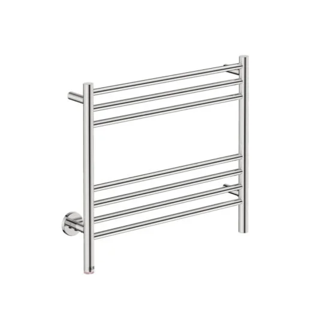 Bathroom Butler Natural 7 Bar 650mm Heated Towel Rail with PTSelect Switch - Stainless Steel - NAT07231-PTS-POLS