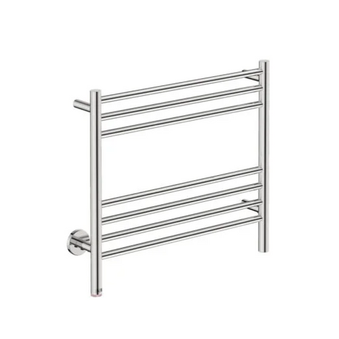 Bathroom Butler Natural 7 Bar 650mm Heated Towel Rail with PTSelect Switch - Stainless Steel