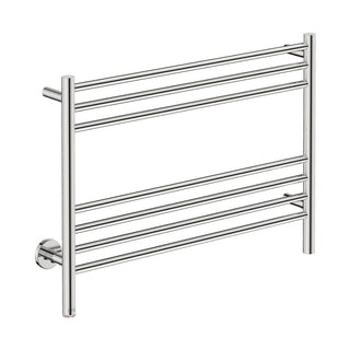 Bathroom Butler STR Natural 7 Bar 800mm Heated Towel Rail w/PTSelect Switch - Stainless Steel - NAT07241-PTS-POLS