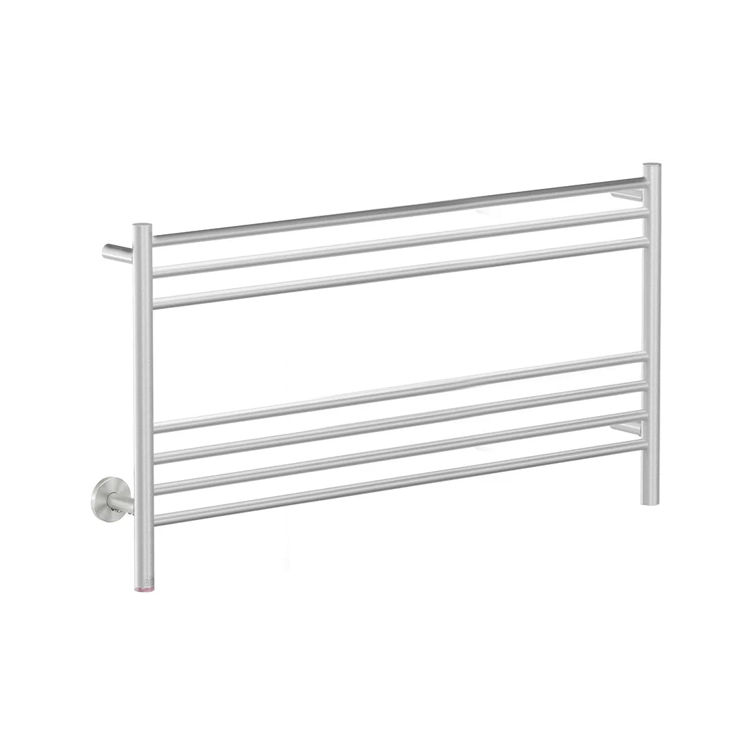 Bathroom Butler STR Natural 7 Bar 1100mm Heated Towel Rail w/PTSelect Switch - Brushed Stainless Steel - NAT07251-PTS-BRSH