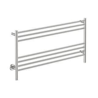 Bathroom Butler STR Natural 7 Bar 1100mm Heated Towel Rail w/PTSelect Switch - Stainless Steel - NAT07251-PTS-POLS