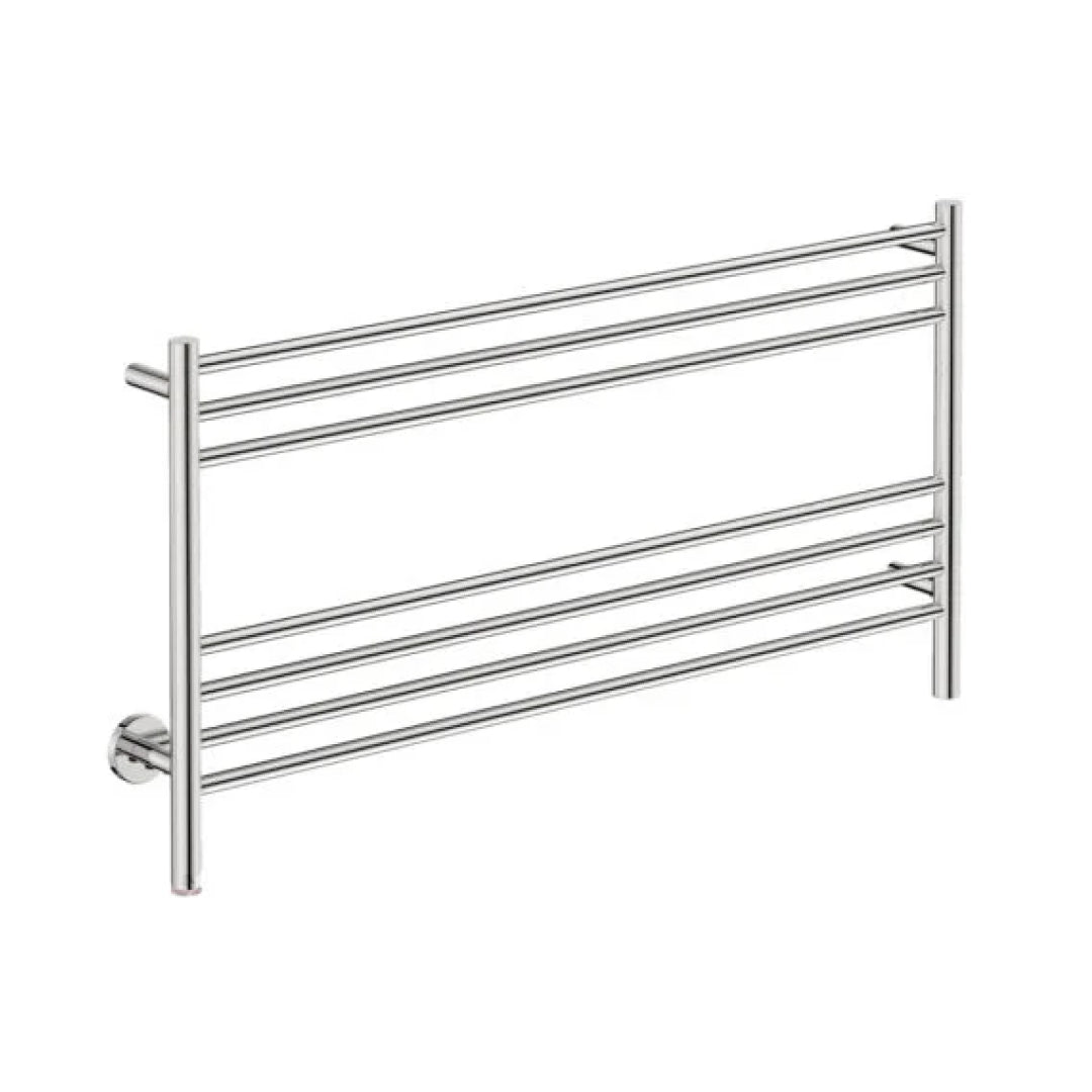 Bathroom Butler STR Natural 7 Bar 1100mm Heated Towel Rail w/PTSelect Switch - Stainless Steel - NAT07251-PTS-POLS