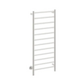 Bathroom Butler Natural 12 Bar 500mm Straight Heated Towel Rail with PTSelect Switch - Brushed Stainless Steel - NAT12221-PTS-BRSH