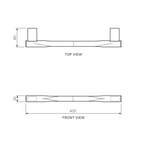 Parisi L'Hotel 400mm Grab Rail - Chrome - NE024B