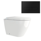 Streamline Arcisan Neion Wall Faced Intelligent Toilet with Remote, Arcisan Cistern - Includes Eneo Matte Black Button - NE041005 + EN04470.MB