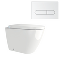 Streamline Arcisan Neion Wall Faced Intelligent Toilet with Remote, Arcisan Cistern - Includes Eneo Chrome Button - NE041005 + EN04470