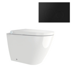 Streamline Arcisan Neion Wall Faced Intelligent Toilet with Remote, Arcisan Cistern - Includes Venn Matte Black Button - NE041005 + VE04478.MB