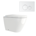 Streamline Arcisan Neion Wall Faced Intelligent Toilet with Remote, Arcisan Cistern - Includes Venn Chrome Button - NE041005 + VE04478