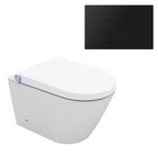 Streamline Arcisan Neion Wall Hung Intelligent Toilet with Remote, Arcisan Cistern & Frame - Includes Venn Matte Black Button - NE041305 + VE04478.MB