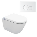 Streamline Arcisan Neion Wall Hung Intelligent Toilet with Remote, Arcisan Cistern & Frame - Includes Venn Chrome Button - NE041305 + VE04478