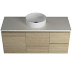 Timberline Nevada Wall Hung Vanity with SilkSurface Top & Basin 1200mm - NEVV1200CSSAW