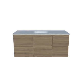 Timberline Nevada Wall Hung Vanity with SilkSurface Top & Basin 1200mm - NEVV1200CSSUW