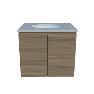 Timberline Nevada Wall Hung Vanity with SilkSurface Top & Basin - 600mm - NEVV600CSSUW