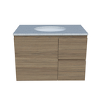 Timberline Nevada Wall Hung Vanity with SilkSurface Top & Basin 750mm - NEVV750CSSUW