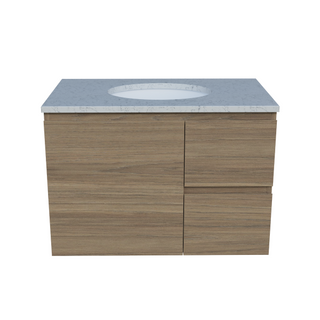 Timberline Nevada Wall Hung Vanity with SilkSurface Top & Basin 750mm - NEVV750CSSUW