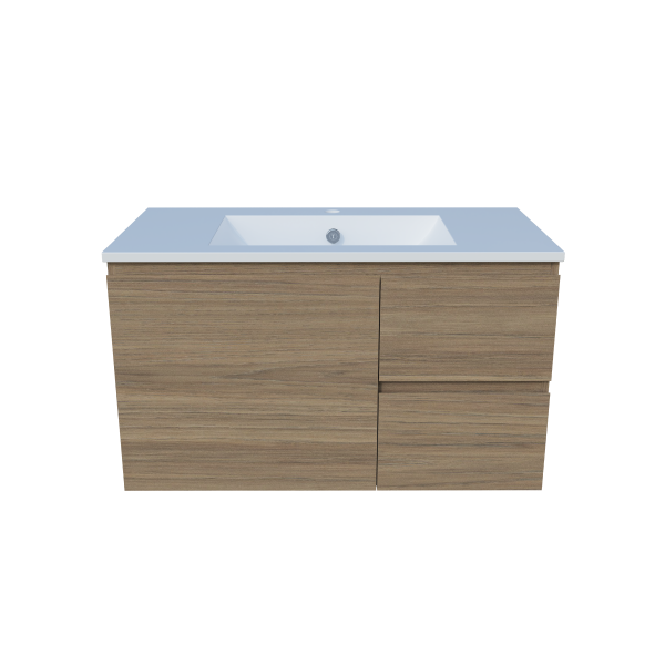Timberline Nevada Wall Hung Vanity with Alpha Ceramic Top 900mm - NEVV900CAPHW