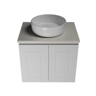 Timberline Nevada Classic Wall Hung Vanity with SilkSurface Top & Basin 600mm - NVCV600CSSAW