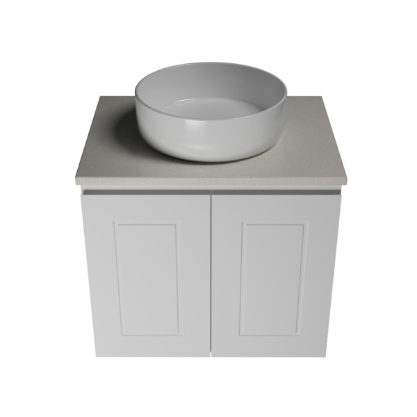 Timberline Nevada Classic Wall Hung Vanity with SilkSurface Top & Basin 600mm