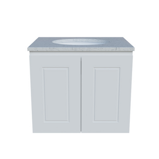 Timberline Nevada Classic Wall Hung with SilkSurface Top & Basin 600mm - NVCV600CSSUW