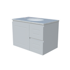 Timberline Nevada Classic Wall Hung with SilkSurface Top & Basin 750mm - NVCV750CSSUW