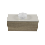 Timberline Nevada Plus Wall Hung Vanity with SilkSurface Top & Basin 1200mm - NEVPV1200CSSAW
