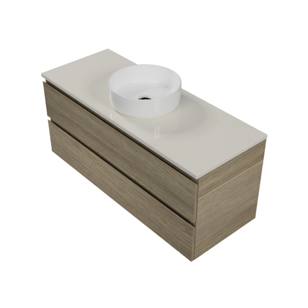Timberline Nevada Plus Wall Hung Vanity with SilkSurface Top & Basin 1200mm