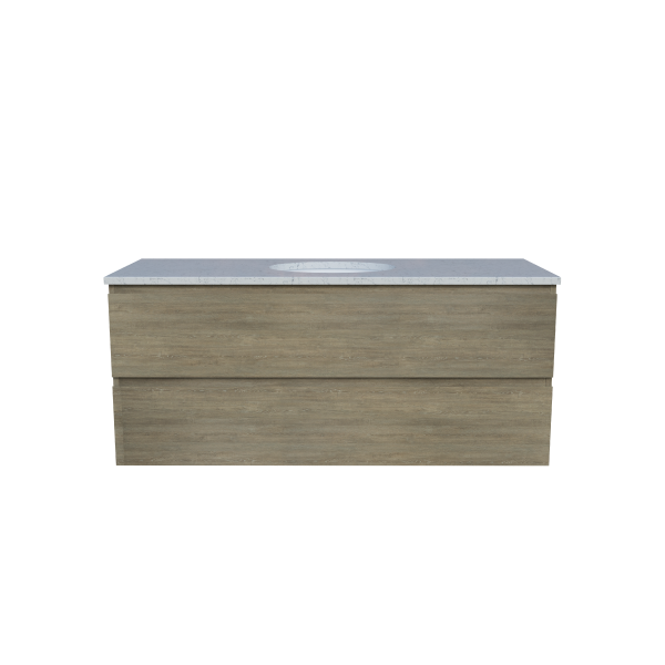 Timberline Nevada Plus Wall Hung Vanity with SilkSurface Top & Basin 1200mm - NEVPV1200CSSUW