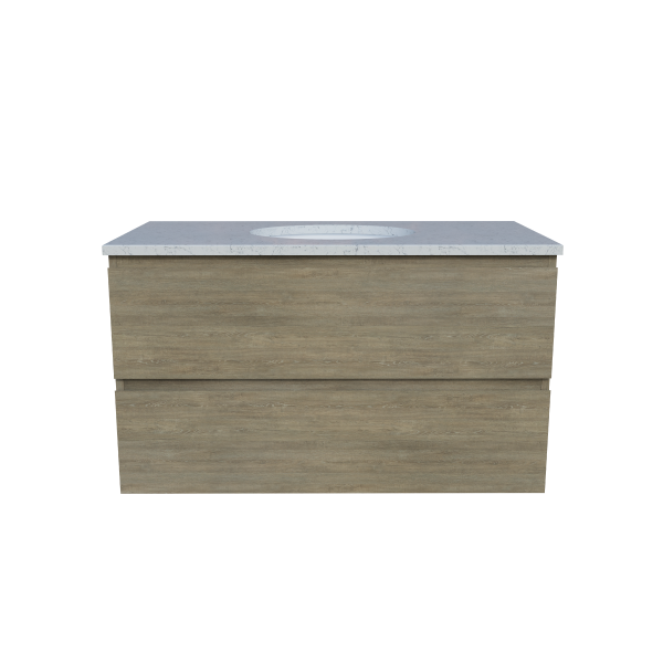 Timberline Nevada Plus Wall Hung Vanity with SilkSurface Top & Basin 900mm - NEVPV900CSSUW